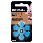 Pilas para audífonos Duracell, tamaño 675, paquete de 6