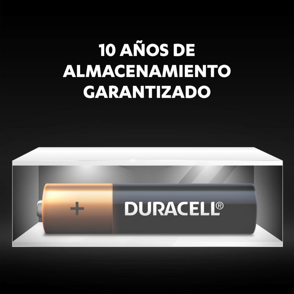 Pilas Duracell Alcalinas AAA - garantía de conservación de carga hasta por 10 años