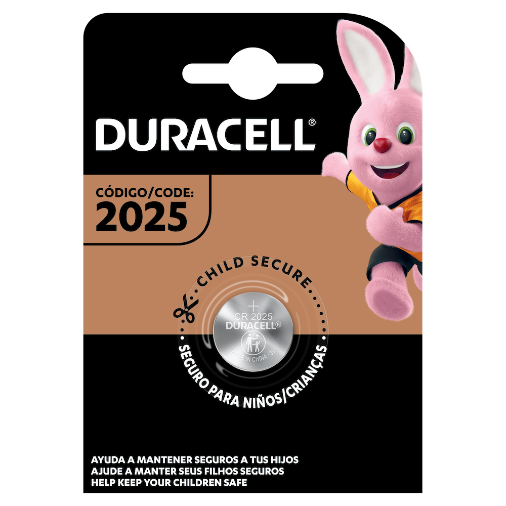 Pilas especiales Duracell de botón de litio 2025 de 3 V